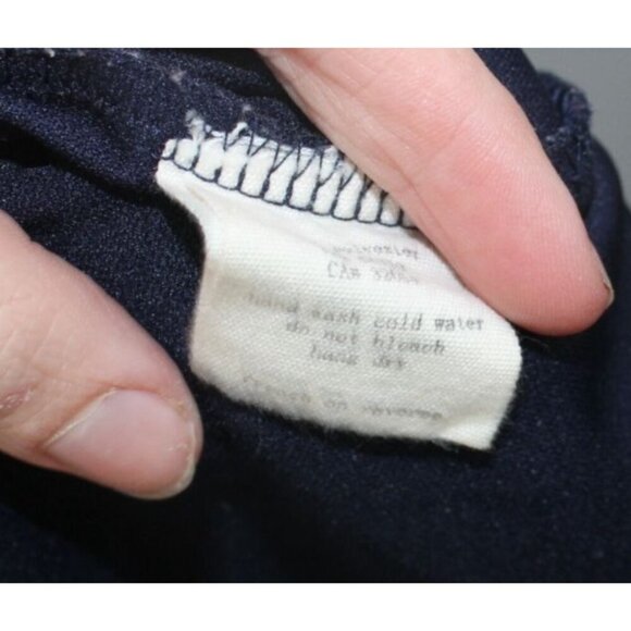 Urban Outfitters Silence + Noise Mini Dress Navy Blue Strapless Y2k Formal Retro - Picture 5 of 7